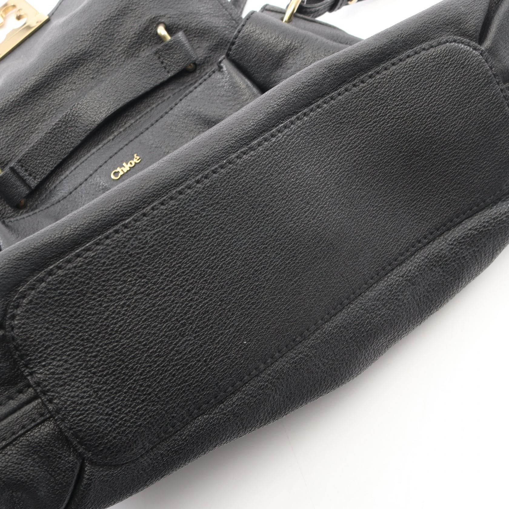 エルシー 2WAY ハンドバッグ レザー ブラック クロエ バッグ Chloe