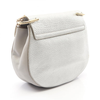 ドリュー チェーンショルダーバッグ レザー シルバー クロエ バッグ Chloe