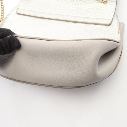 ドリュー チェーンショルダーバッグ レザー シルバー クロエ バッグ Chloe
