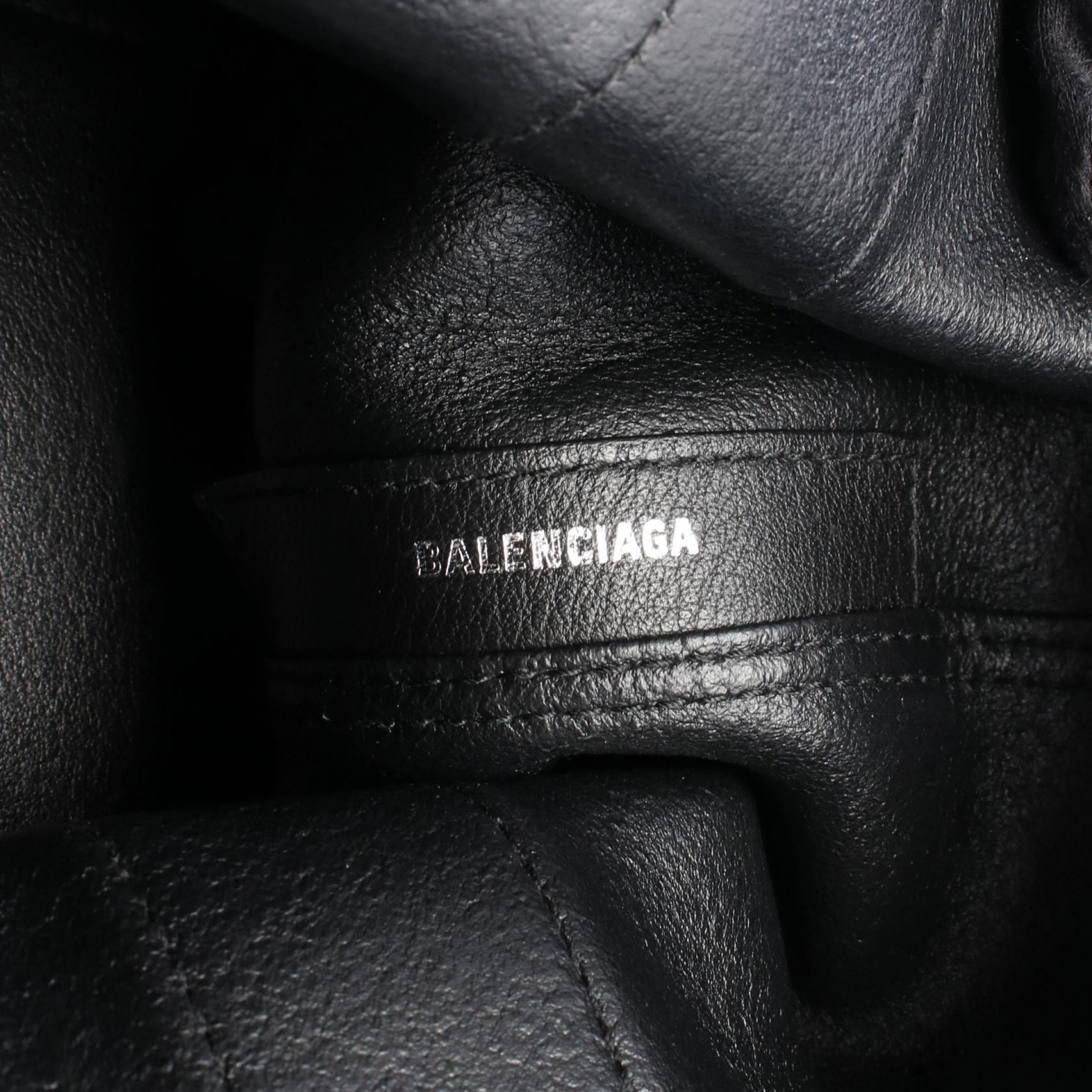 NAVY CABAS S ネイビーカバ ハンドバッグ トートバッグ レザー ブラック バレンシアガ バッグ BALENCIAGA