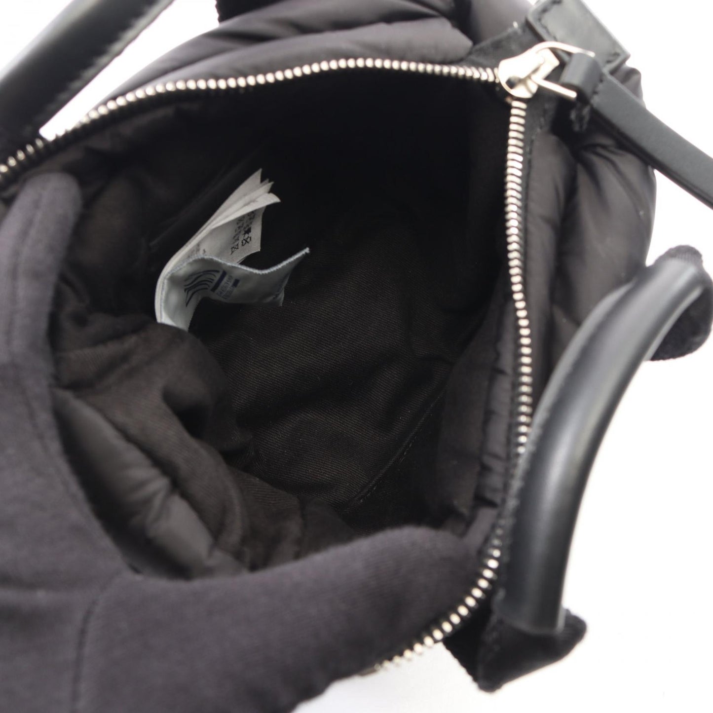 MICRO CARADOC 2WAY ハンドバッグ ナイロン レザー ブラック モンクレール バッグ MONCLER
