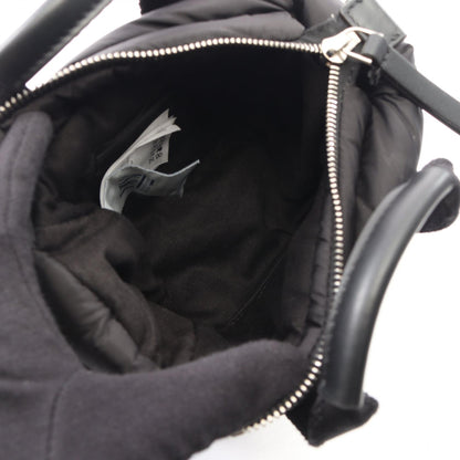MICRO CARADOC 2WAY ハンドバッグ ナイロン レザー ブラック モンクレール バッグ MONCLER