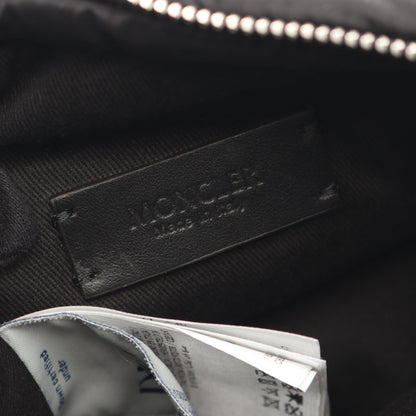 MICRO CARADOC 2WAY ハンドバッグ ナイロン レザー ブラック モンクレール バッグ MONCLER