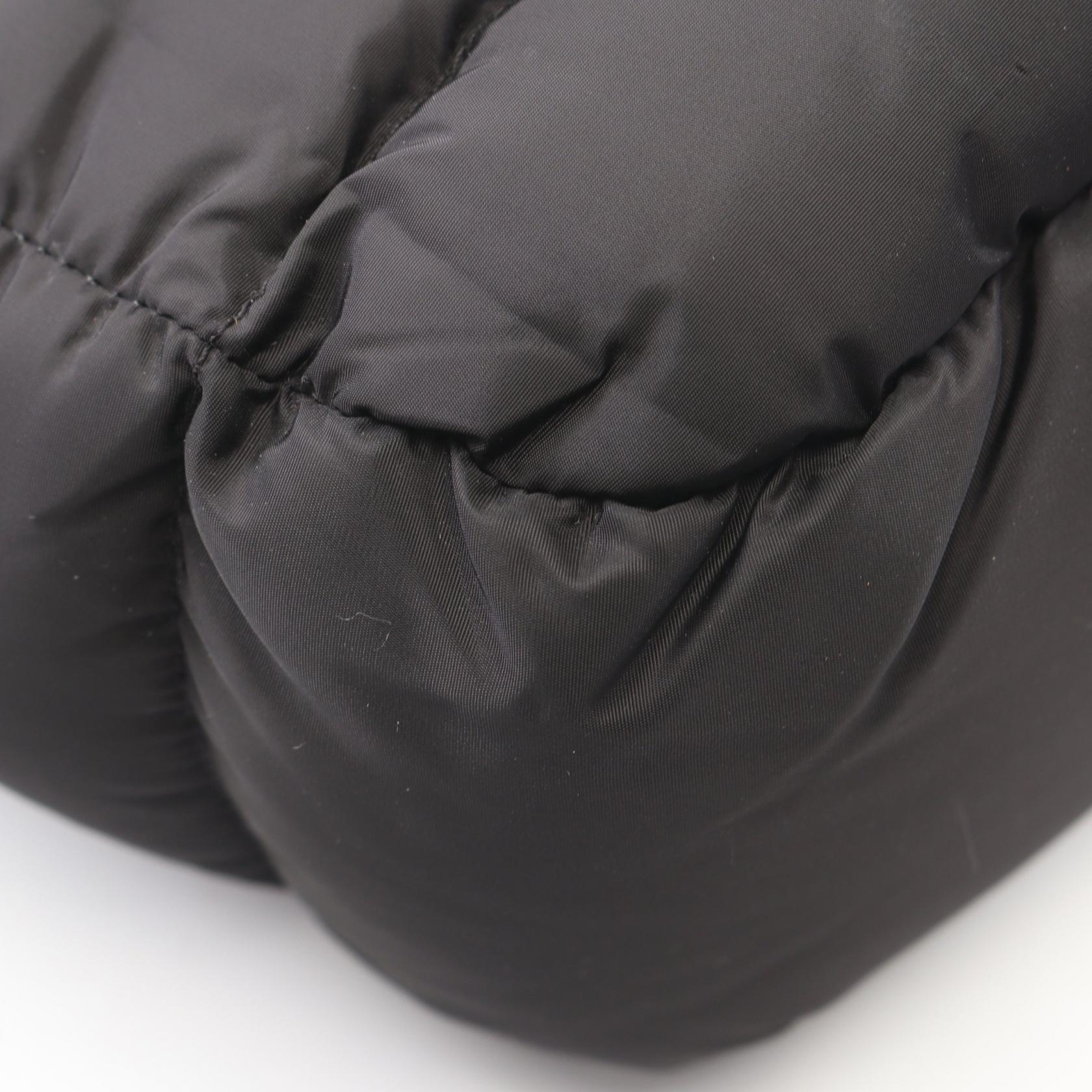 MICRO CARADOC 2WAY ハンドバッグ ナイロン レザー ブラック モンクレール バッグ MONCLER