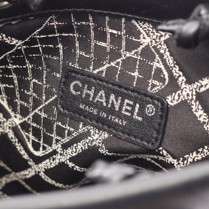 エッセンシャルトートPM ハンドバッグ トートバッグ レザー ブラック シルバー金具 シャネル バッグ CHANEL