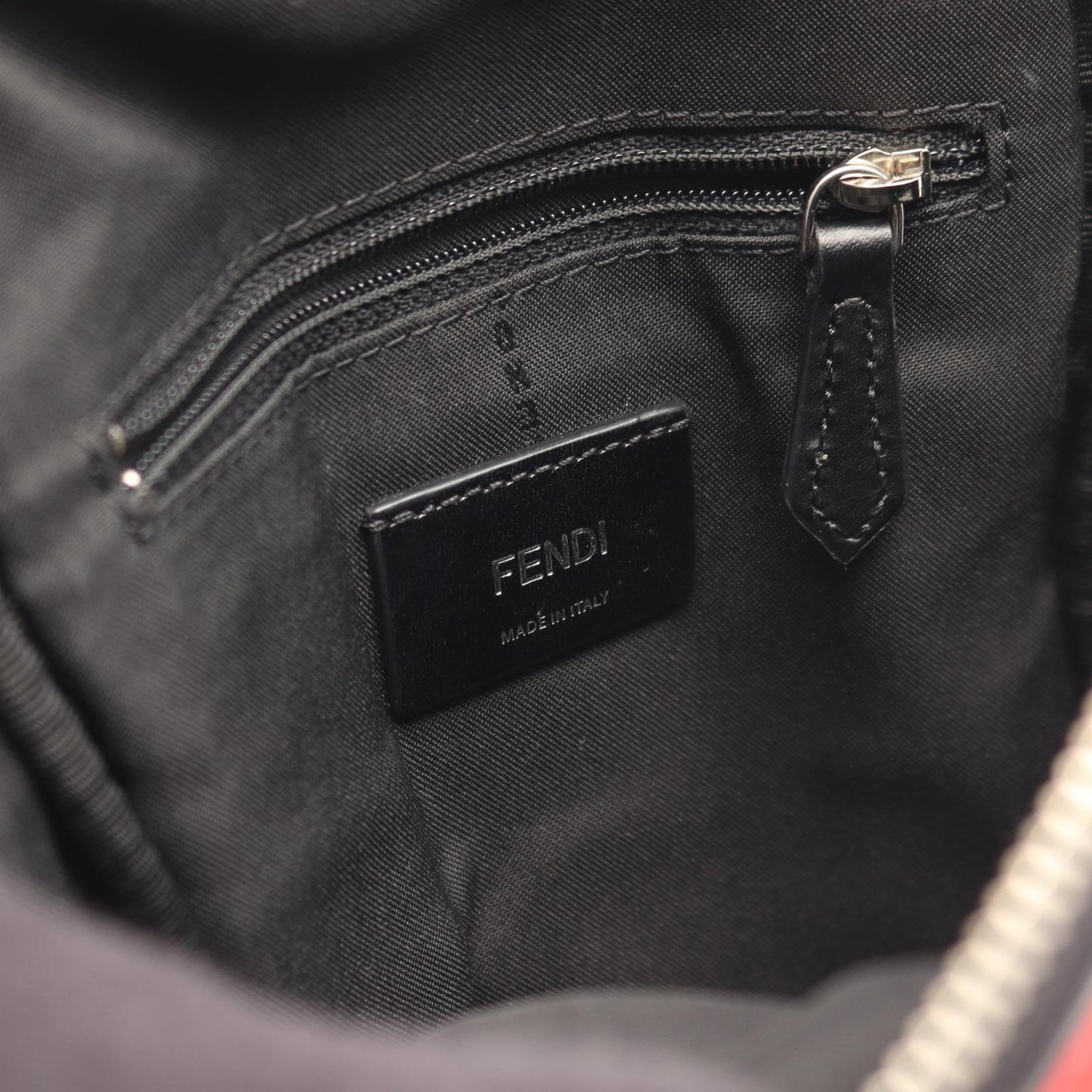 モンスター バグズアイ ボディバッグ ナイロン レザー レッド ブラック フェンディ バッグ FENDI