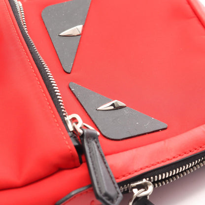 モンスター バグズアイ ボディバッグ ナイロン レザー レッド ブラック フェンディ バッグ FENDI