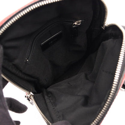 モンスター バグズアイ ボディバッグ ナイロン レザー レッド ブラック フェンディ バッグ FENDI