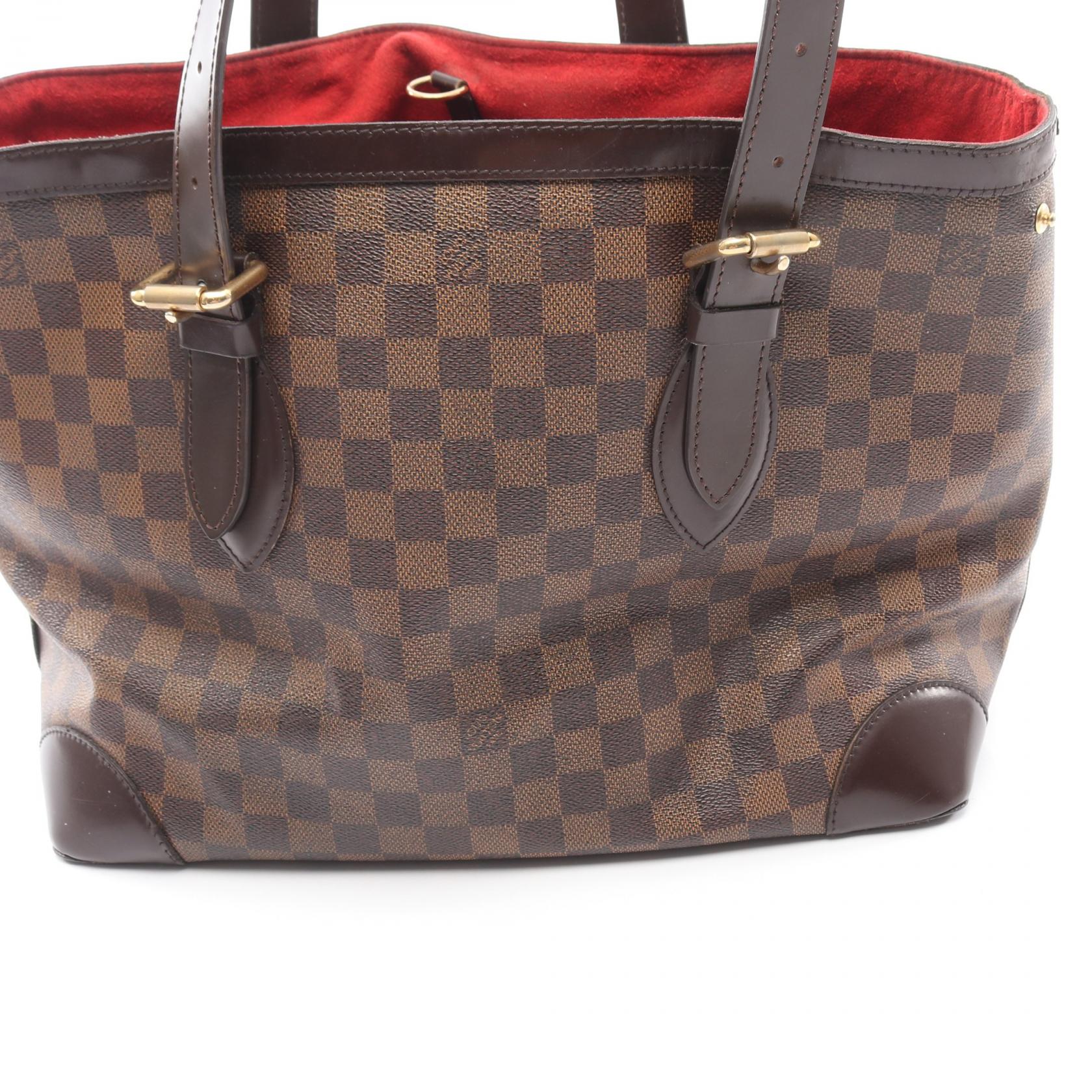 ハムステッドMM ダミエエベヌ ショルダーバッグ トートバッグ PVC レザー ブラウン ルイヴィトン バッグ LOUIS VUITTON