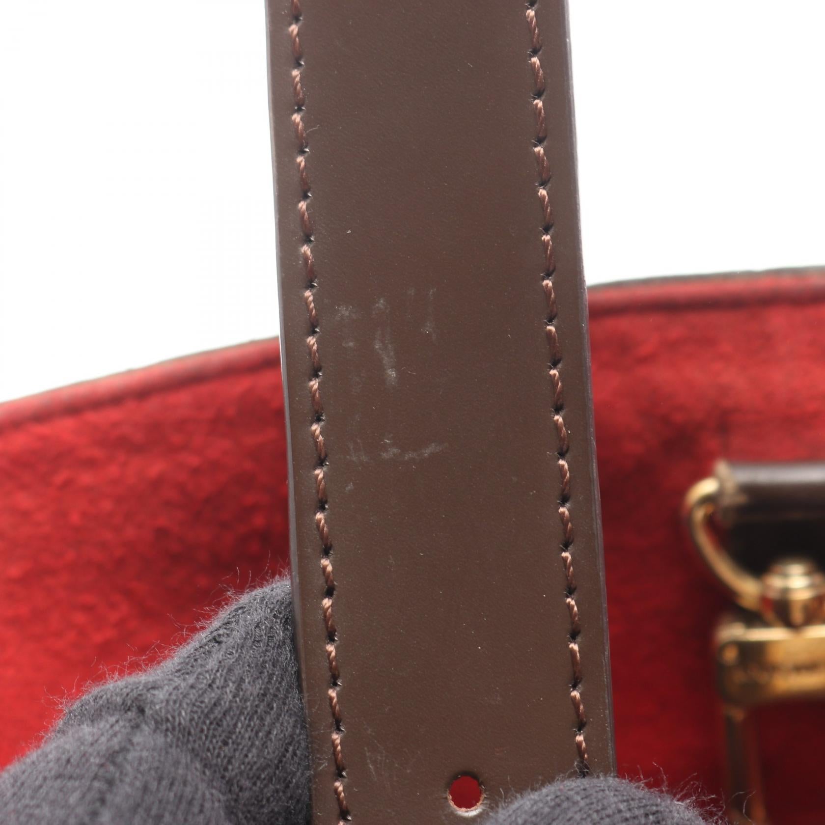ハムステッドMM ダミエエベヌ ショルダーバッグ トートバッグ PVC レザー ブラウン ルイヴィトン バッグ LOUIS VUITTON