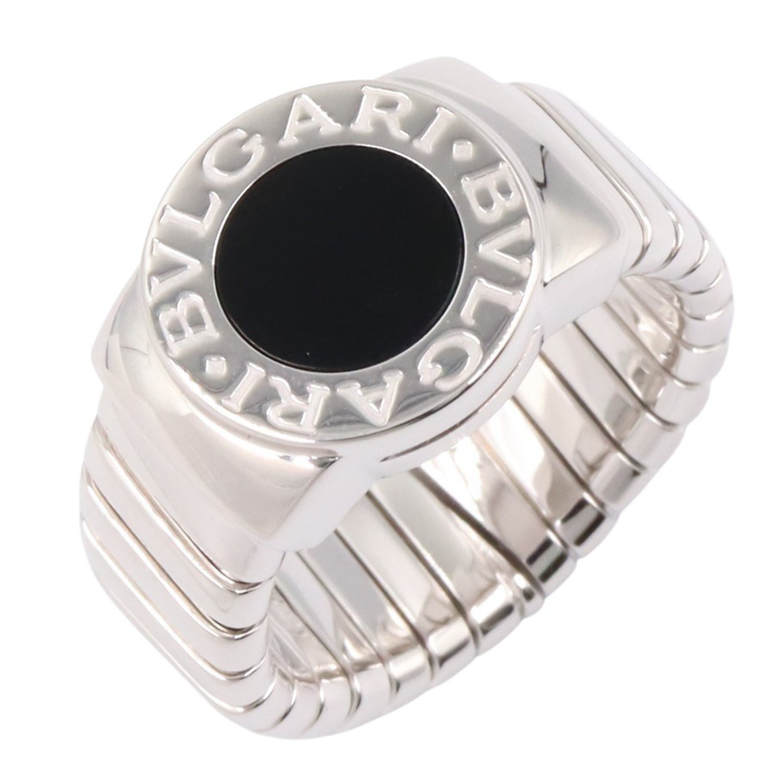 ブルガリビックリングオニキスK18WGリング　希少 楽天市場】ブルガリ BVLGARI リング インタルシオ オニキス
