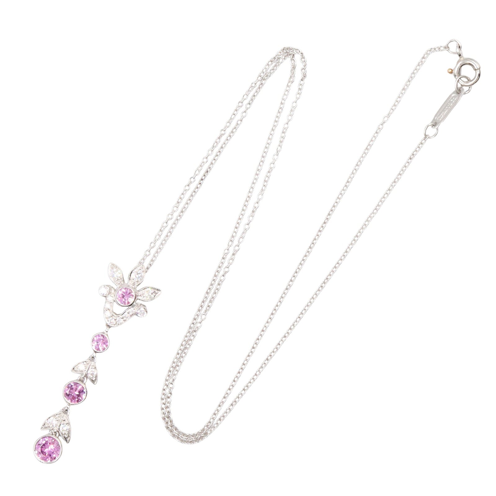 ネックレス ネックレス PT950 ダイヤモンド プラチナ ピンク クリア ティファニー アクセサリー TIFFANY & Co.