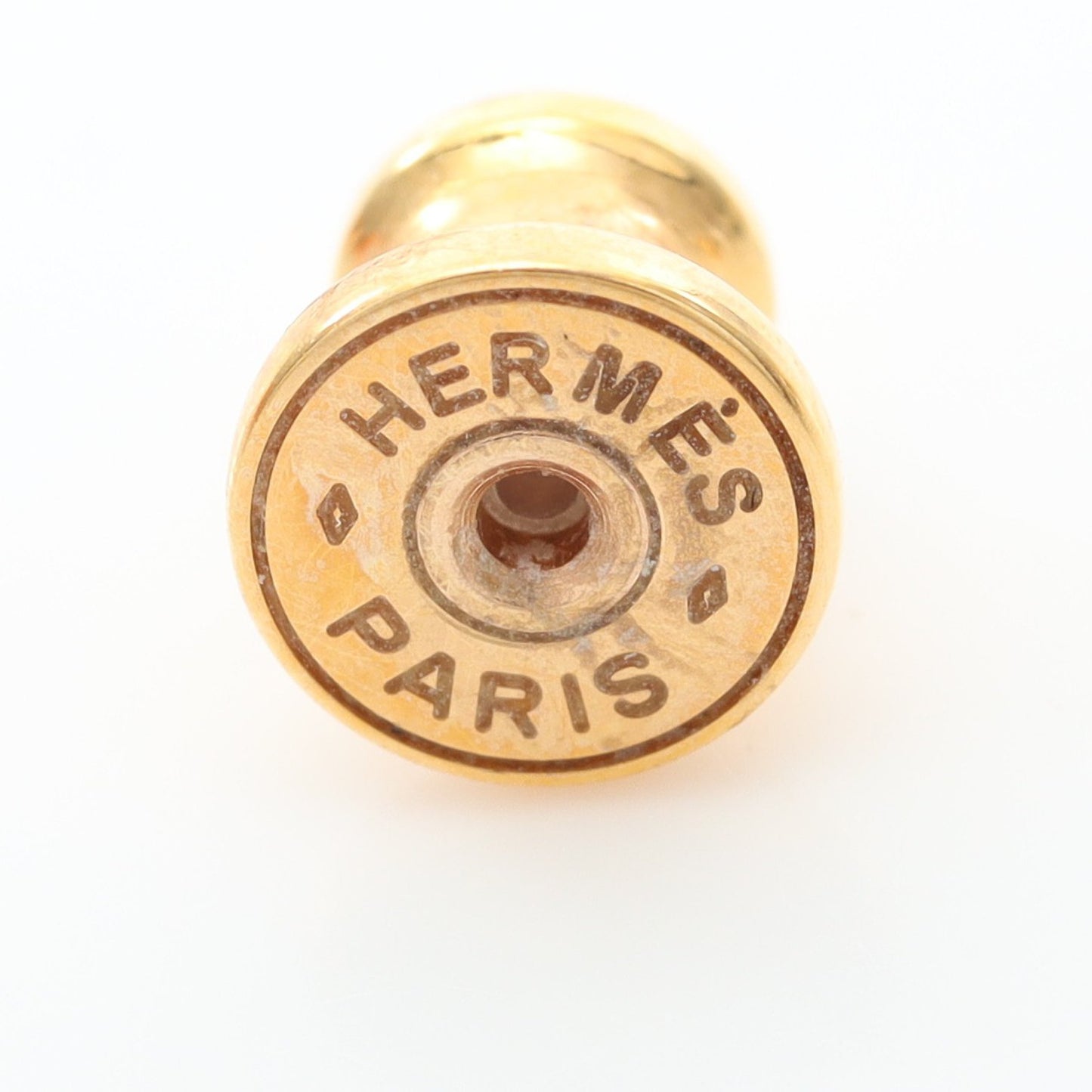 MINI POP H ミニポップアッシュ イヤリング GP アイボリー ゴールド エルメス アクセサリー HERMES
