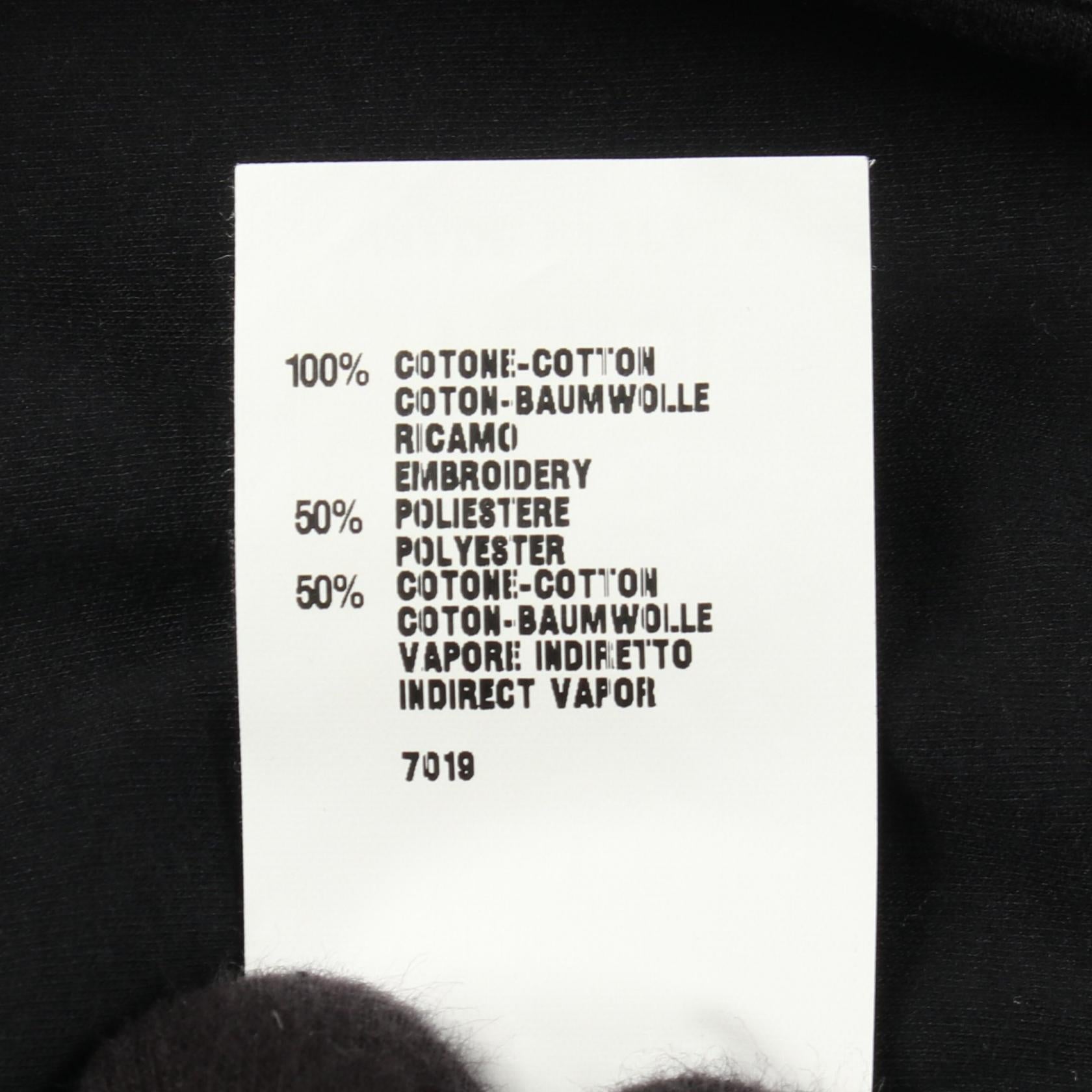 フラワー レース 半袖Tシャツ コットン ブラック フェンディ トップス FENDI