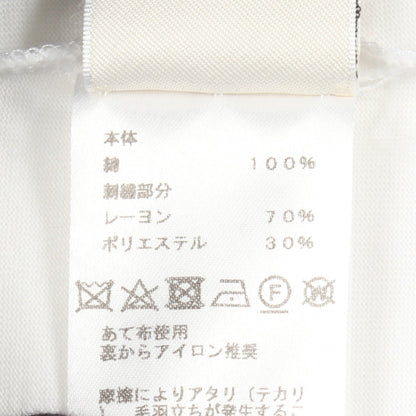 刺繍 ポケット付き 半袖Tシャツ コットン ホワイト エルメス トップス HERMES