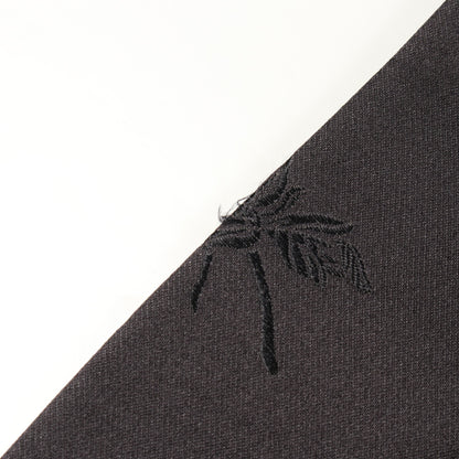 刺繍 総柄 テーラードジャケット シルク ブラック ゴールド エルメス アウター HERMES