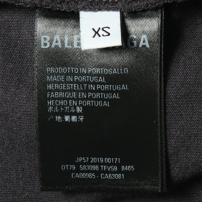 ロゴ 半袖Tシャツ コットン ブラック ピンク バレンシアガ トップス BALENCIAGA