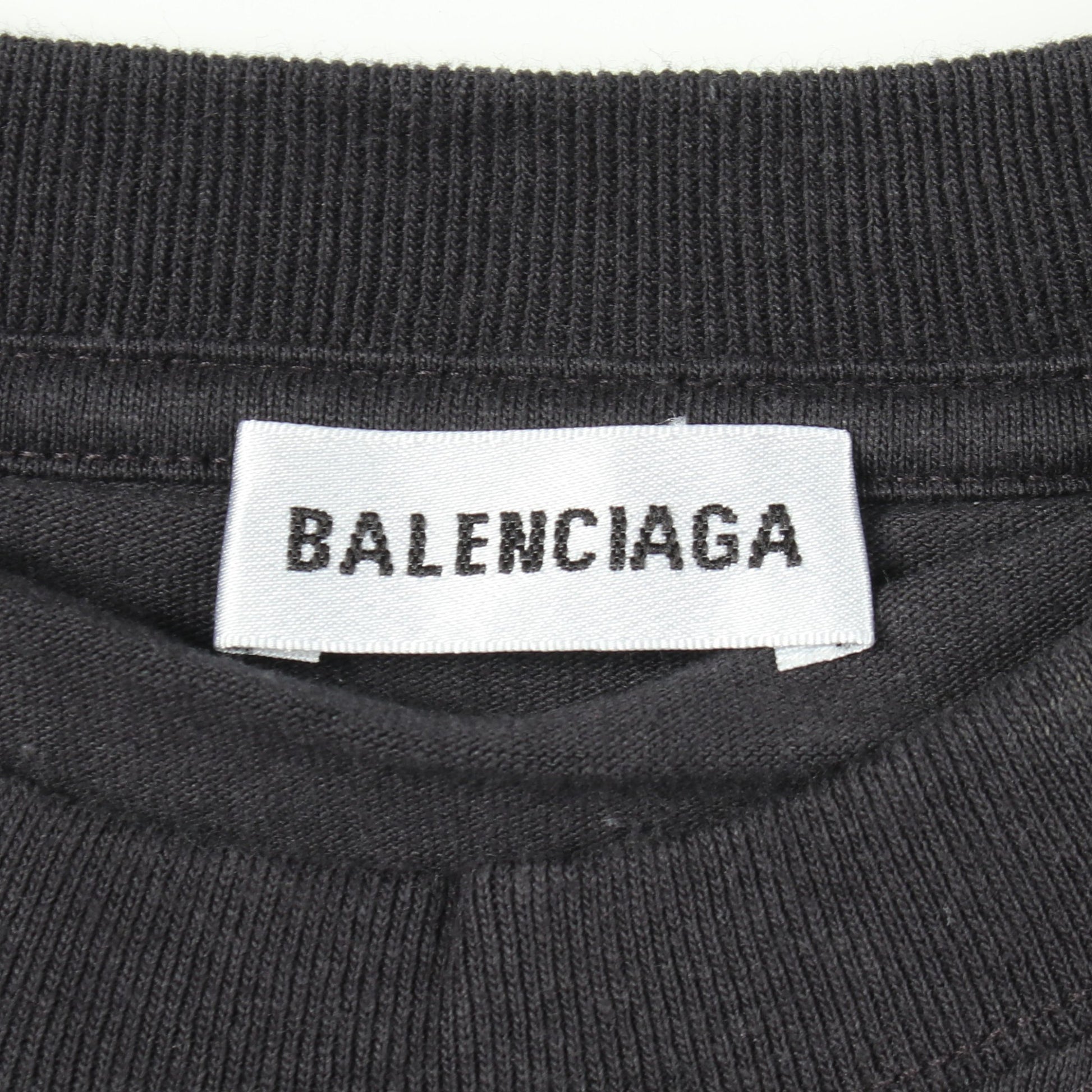 ロゴ 半袖Tシャツ コットン ブラック ピンク バレンシアガ トップス BALENCIAGA