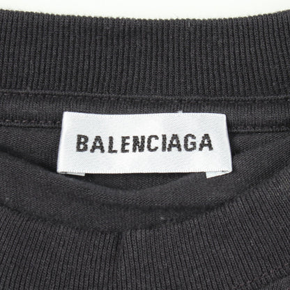 ロゴ 半袖Tシャツ コットン ブラック ピンク バレンシアガ トップス BALENCIAGA
