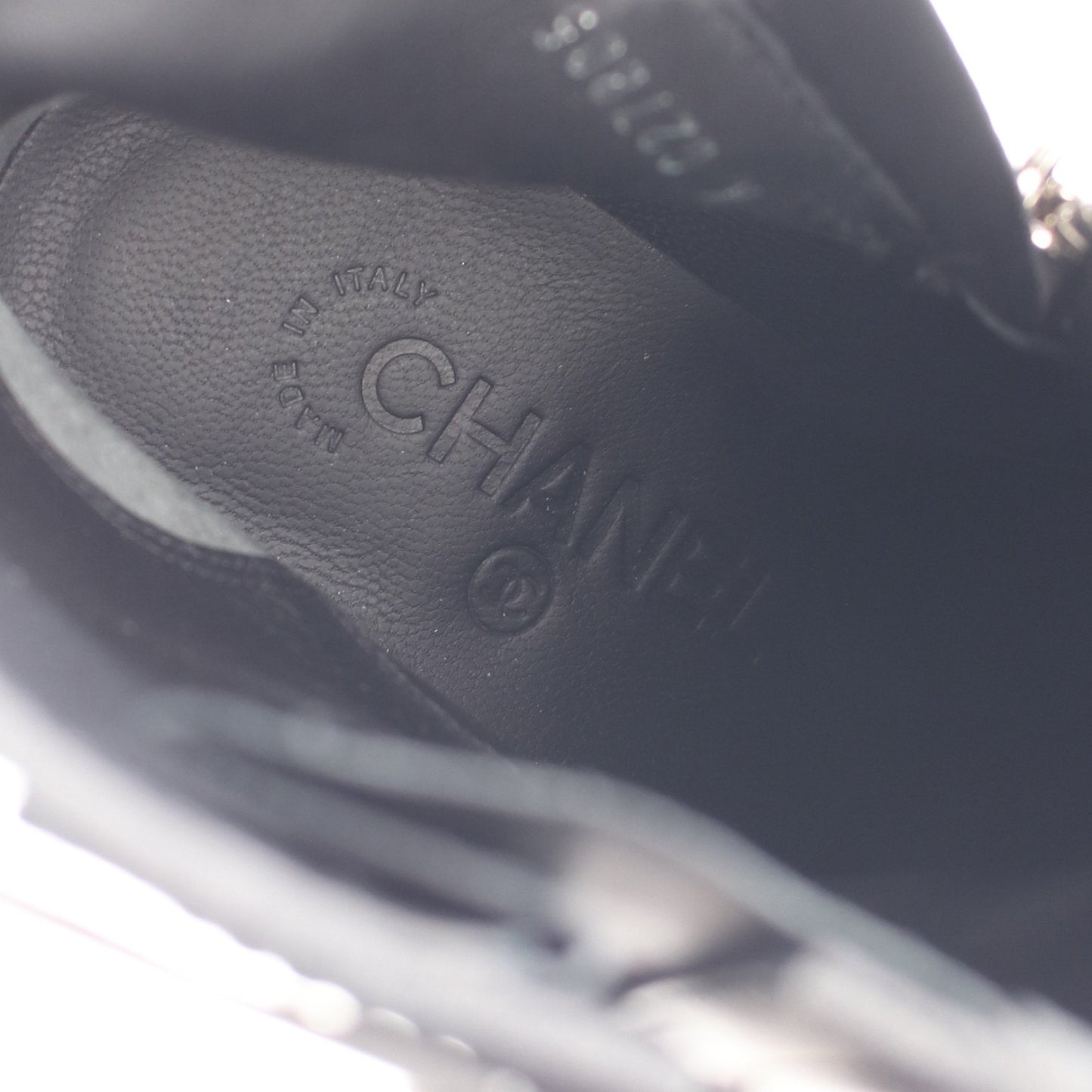 ココマーク エンジニア ブーツ レザー ブラック シャネル シューズ CHANEL