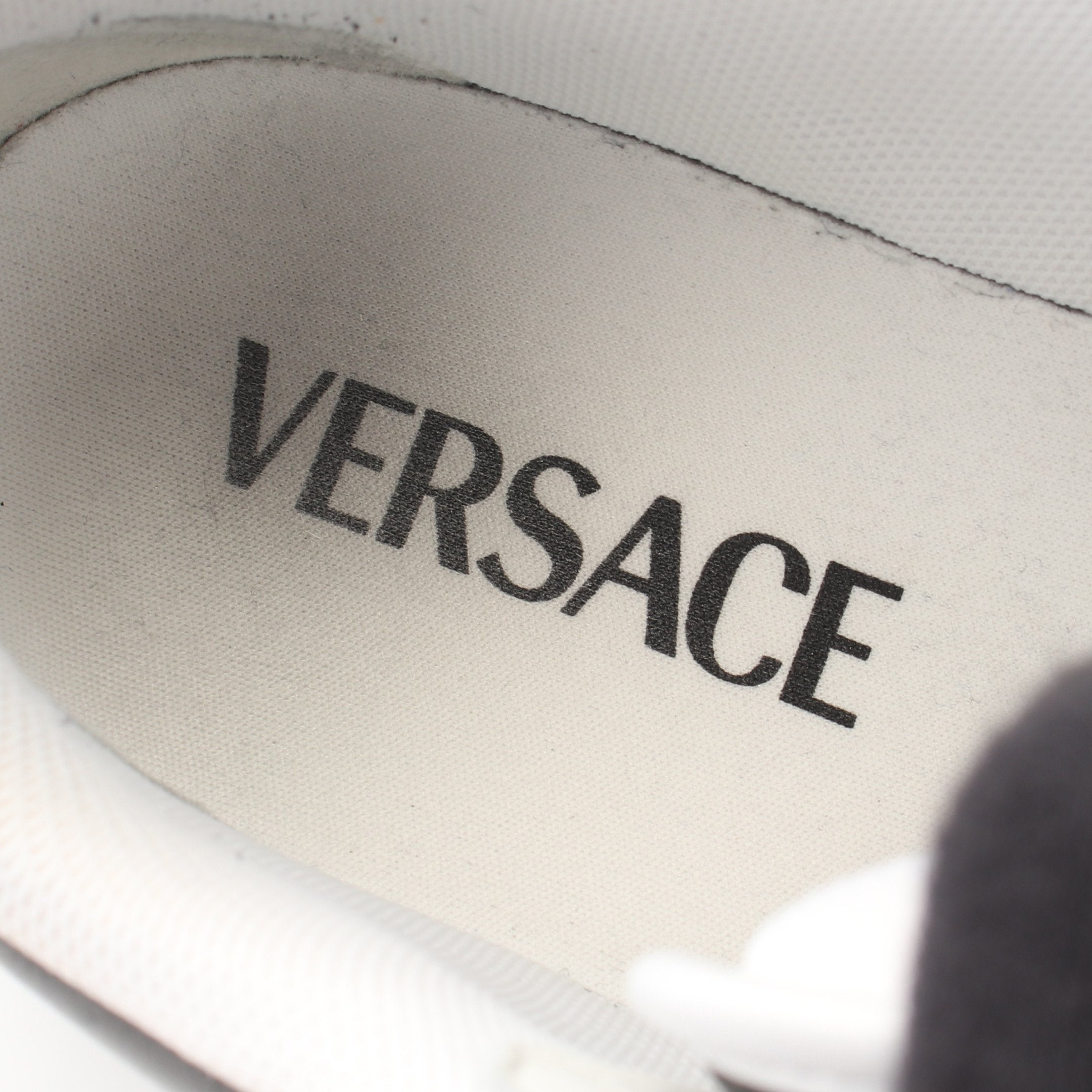 Odissea スニーカー レザー ホワイト ブラック ヴェルサーチ – RECLO