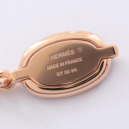 シェーヌダンクル ミニマイヨンPM ネックレス GP ピンクゴールド ブラック エルメス アクセサリー HERMES