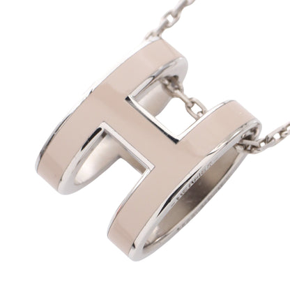 POP H ポップアッシュ ネックレス ベージュ シルバー エルメス アクセサリー HERMES