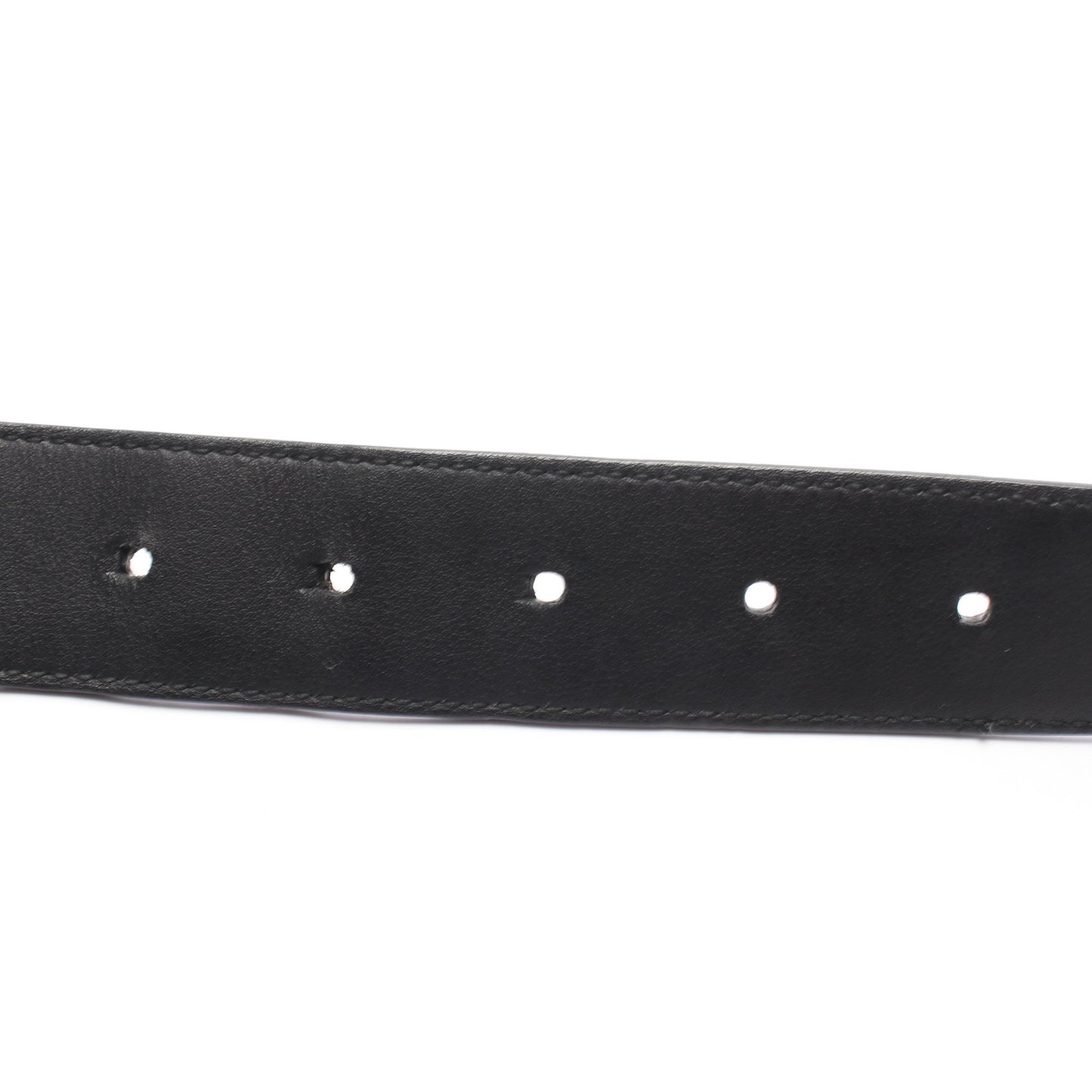 ドット シルバー金具 ベルト レザー ブラック ディオールオム 財布・小物 Dior HOMME