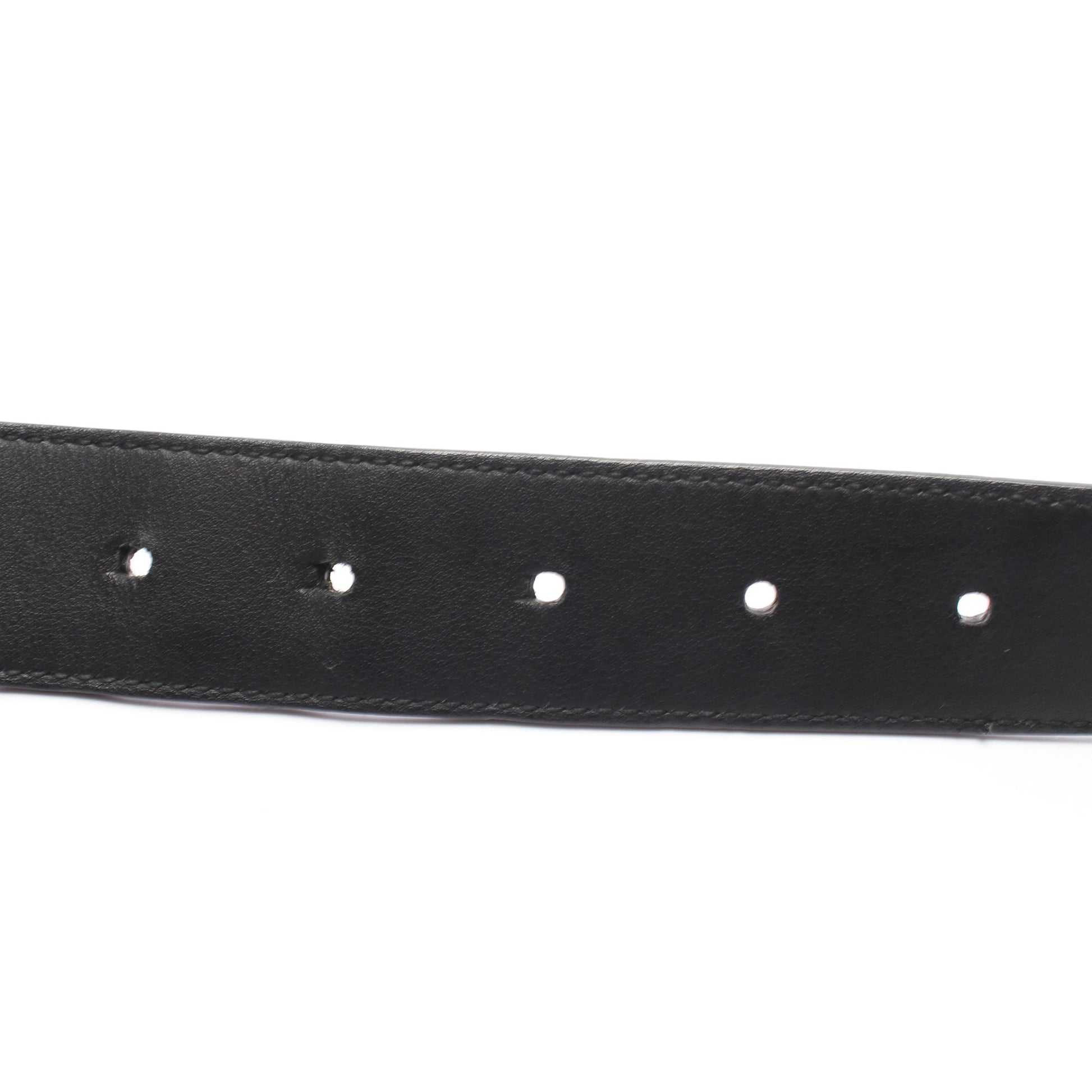 ドット シルバー金具 ベルト レザー ブラック ディオールオム 財布・小物 Dior HOMME