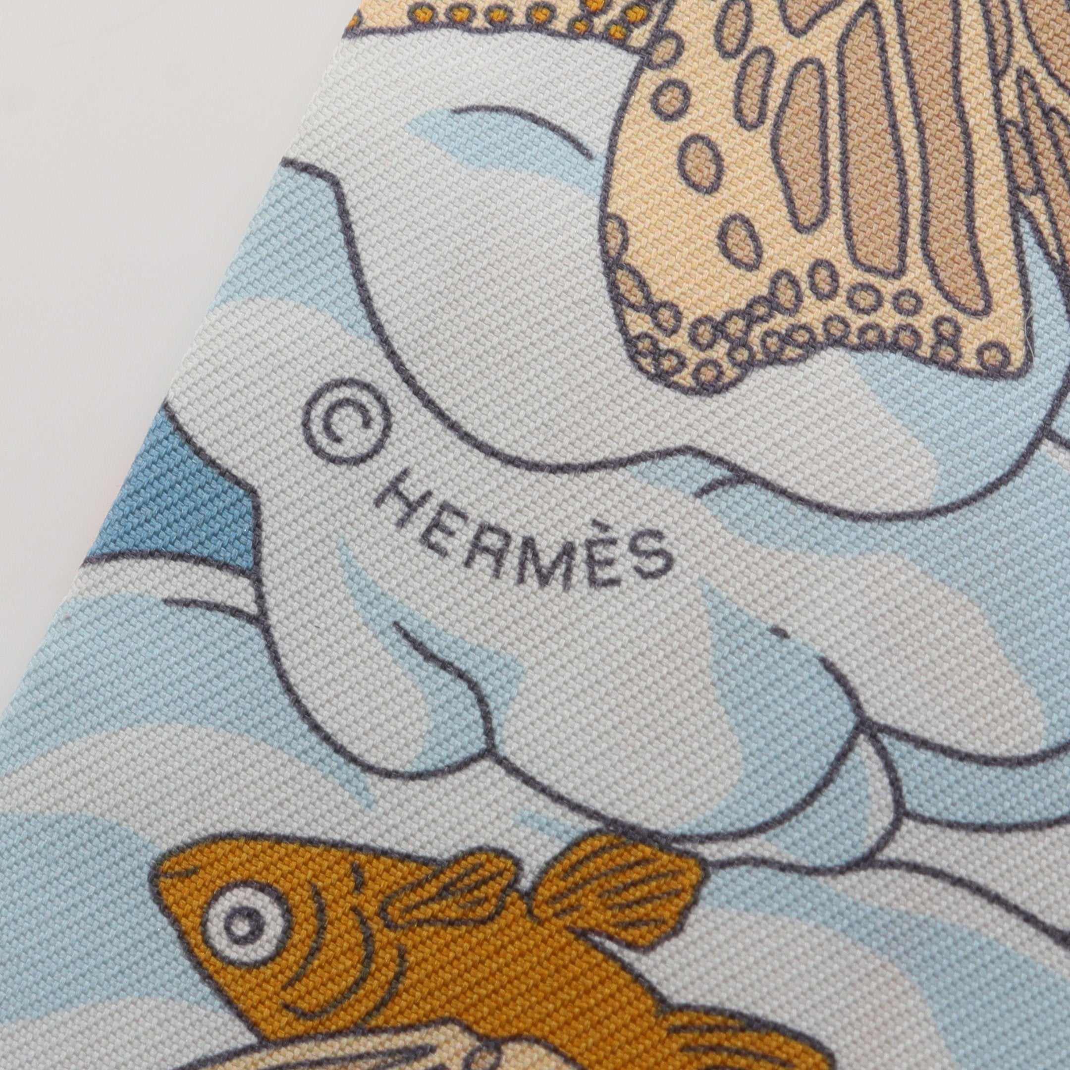新品未使用 HERMES ツイリー スカーフ エルメス シルク スカーフ Sur Mon Nuage 私の雲 ツイリー エルメス