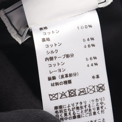 ネヴァダ Hストライプ キャップ コットン ブラック エルメス 財布・小物 HERMES