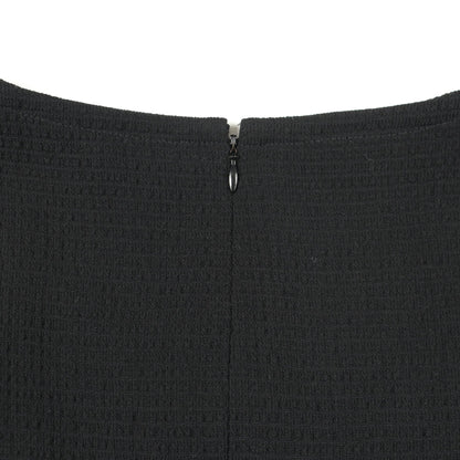 ココマークボタン 半袖 ワンピース ウール ブラック 98C シャネル ワンピース CHANEL