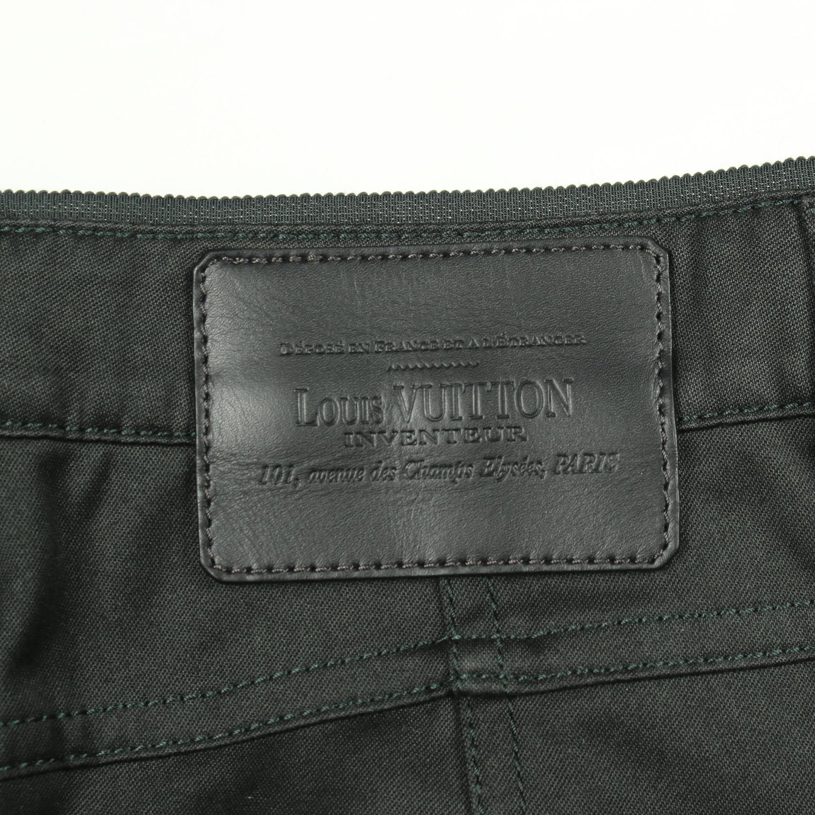 デニムパンツ コットン グリーン ルイヴィトン ボトムス LOUIS VUITTON