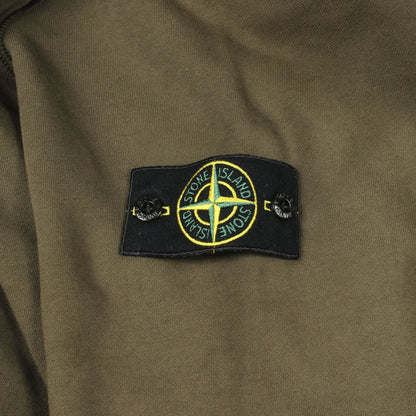 クルーネック スウェットシャツ コットン カーキグリーン ストーンアイランド トップス Stone Island