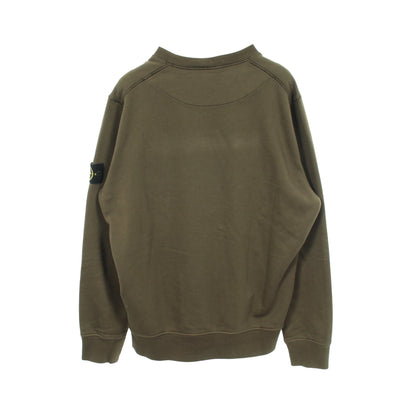クルーネック スウェットシャツ コットン カーキグリーン ストーンアイランド トップス Stone Island