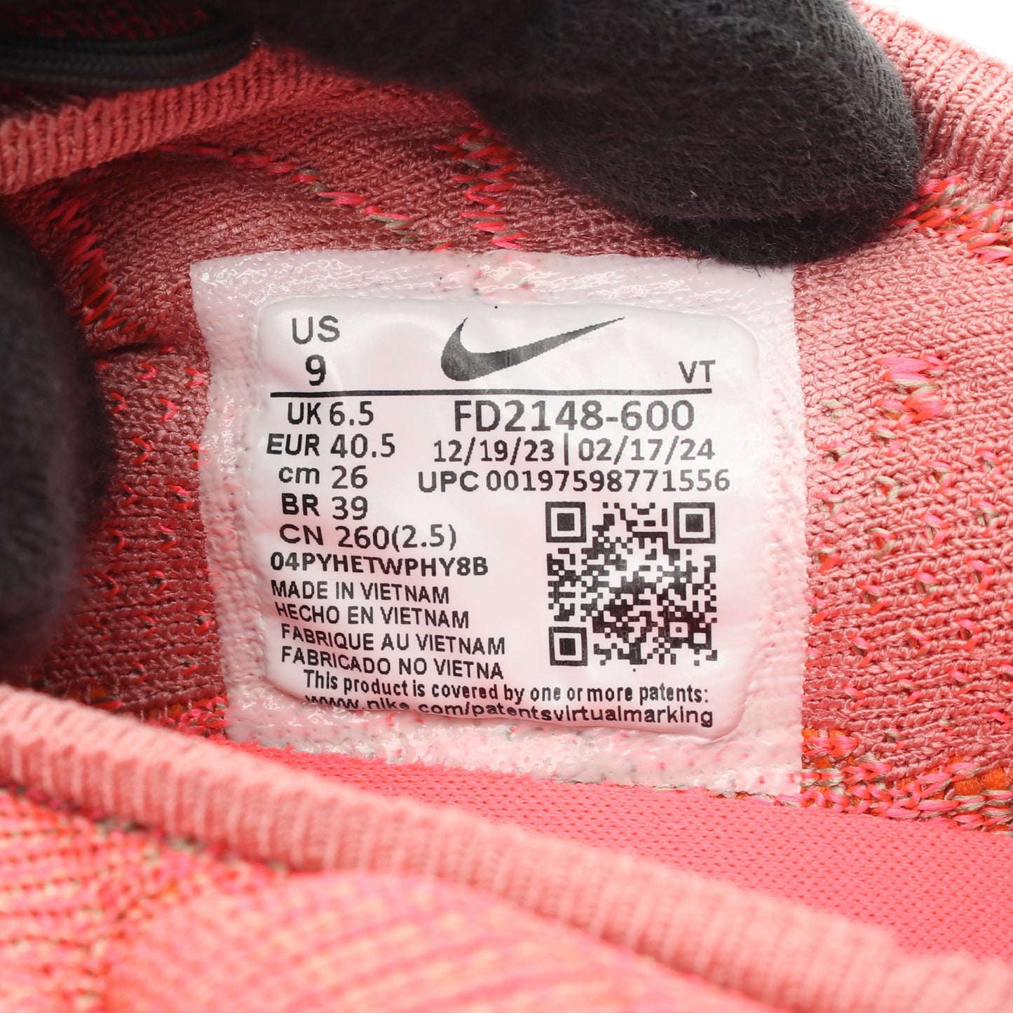 FLYKNIT HAVEN スリッポン スニーカー ニットファブリック ピンク グレー ナイキ シューズ NIKE