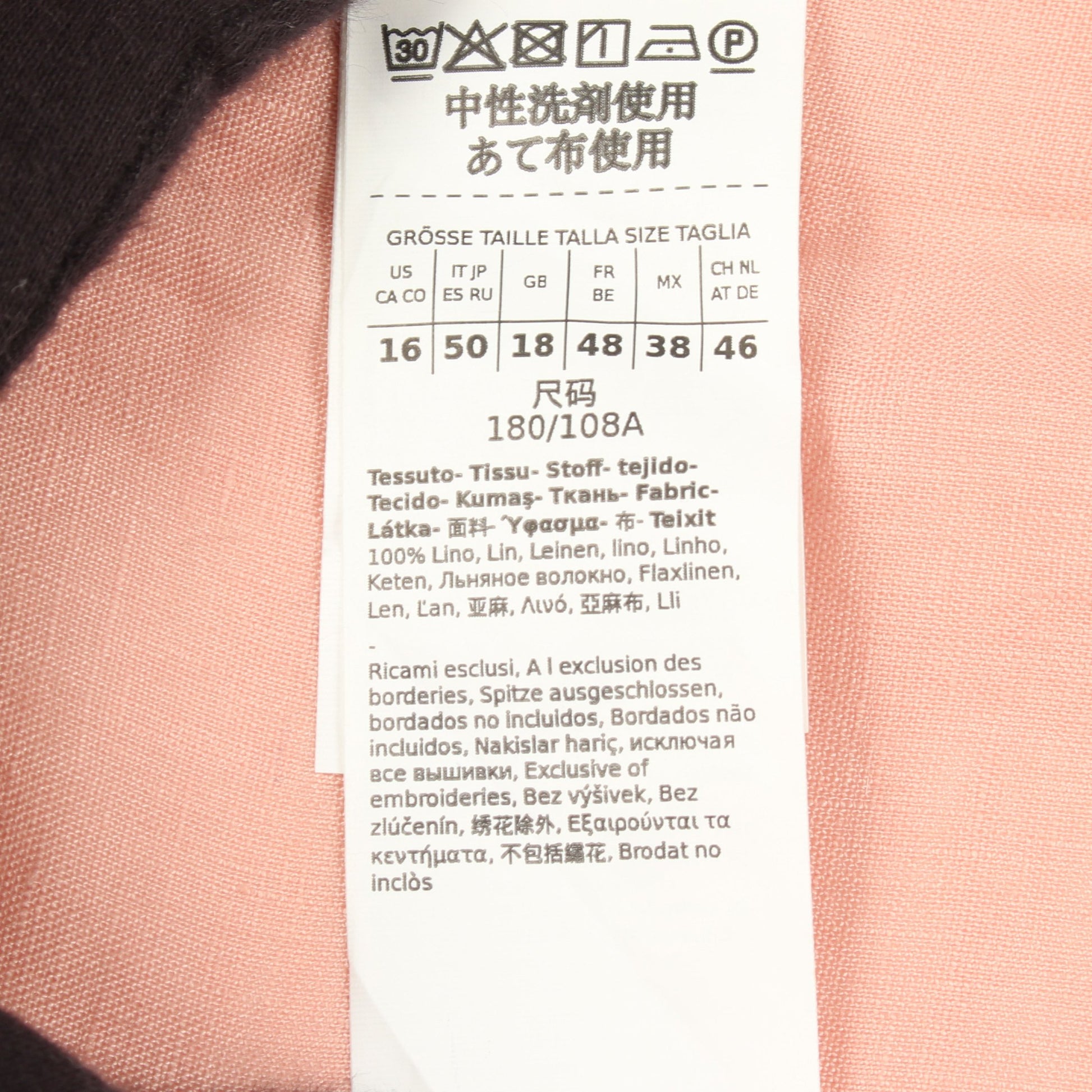 WERNER ワーナー 長袖 シャツ リネン ピンク マックスマーラウィークエンド トップス Max Mara Weekend
