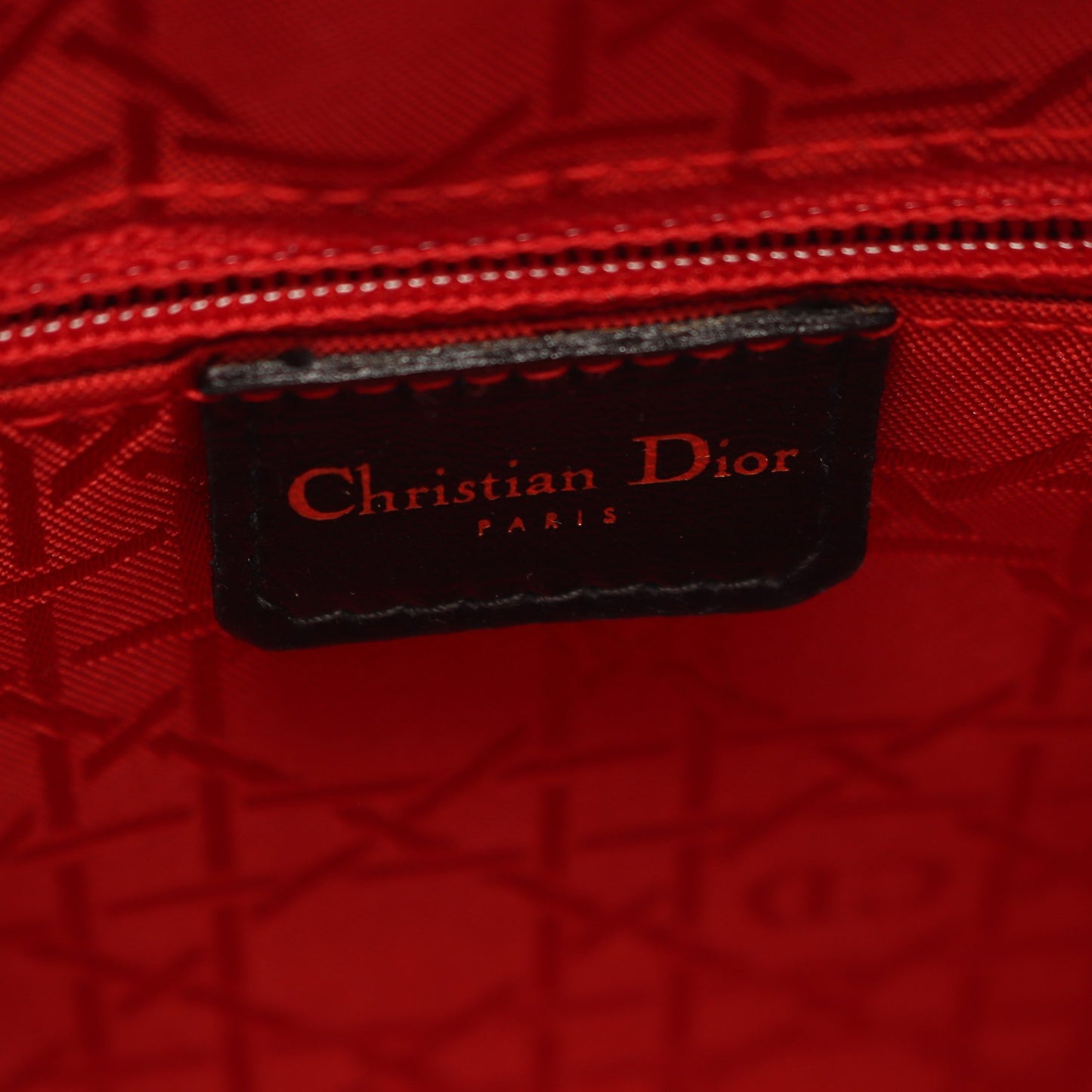 レディディオール ラージ カナージュ 2WAY ハンドバッグ レザー ブラック クリスチャンディオール バッグ Christian Dior