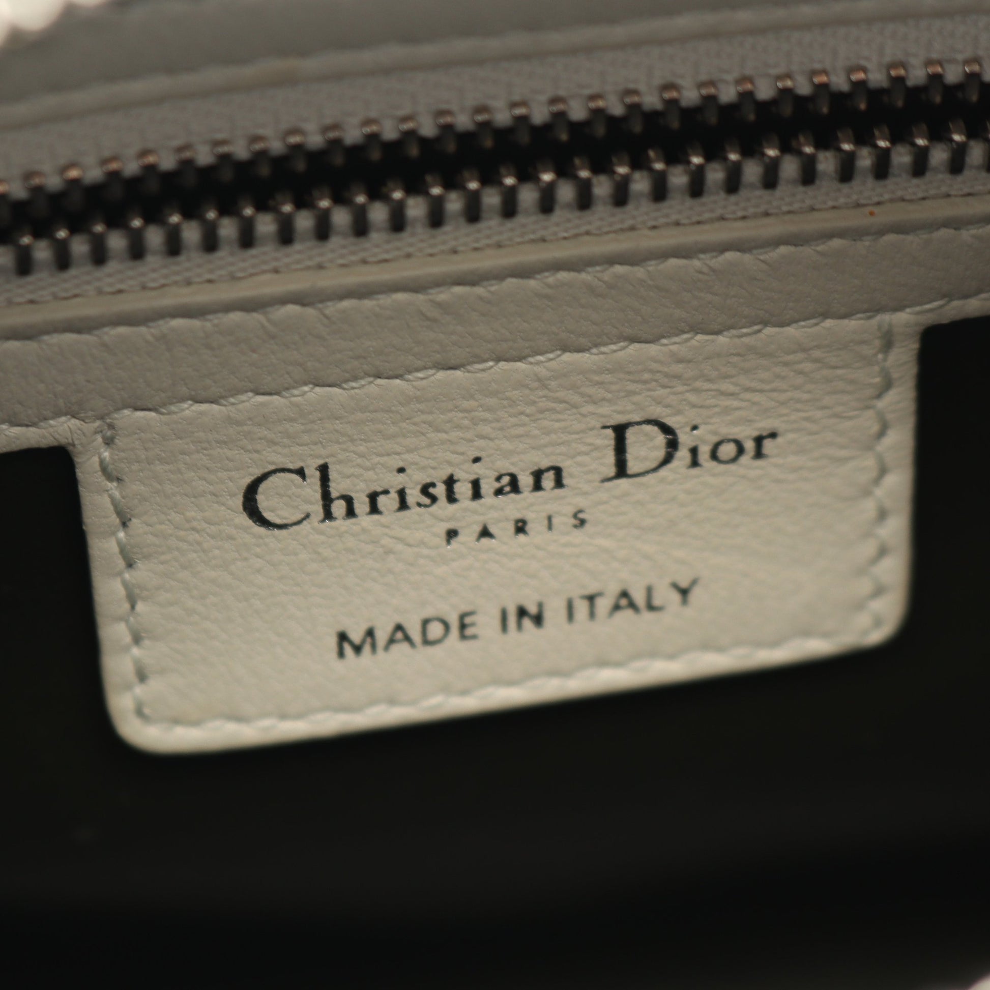 LADY DIOR レディディオール カナージュ 2WAY ハンドバッグ レザー ライトブルー ダークグリーン ホワイト クリスチャンディオール バッグ Christian Dior