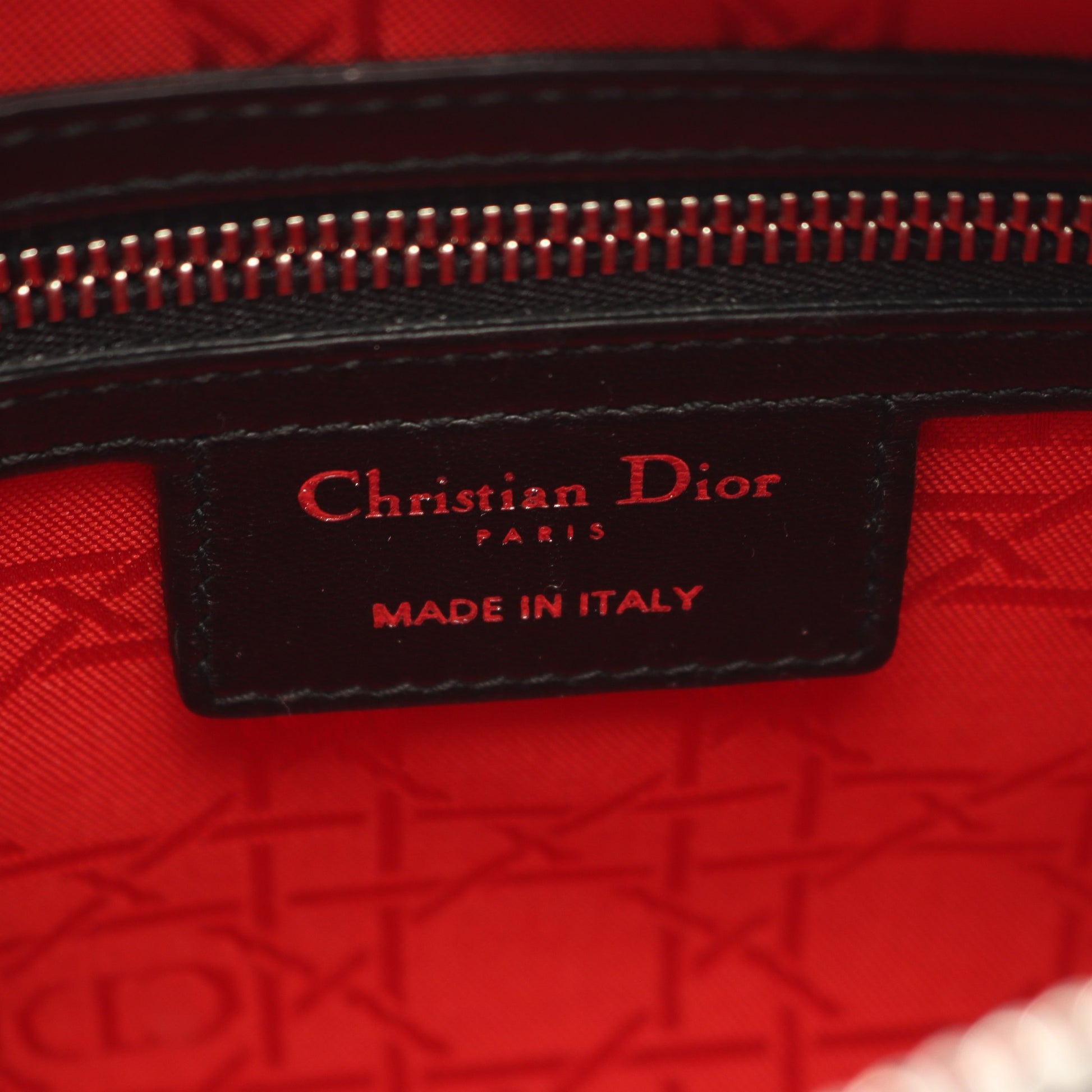 LADY DIOR レディディオール カナージュ 2WAY ハンドバッグ レザー ブラック クリスチャンディオール バッグ Christian Dior