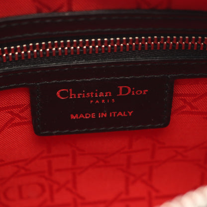 LADY DIOR レディディオール カナージュ 2WAY ハンドバッグ レザー ブラック クリスチャンディオール バッグ Christian Dior