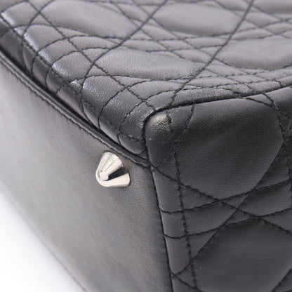 レディディオール ラージ カナージュ 2WAY ハンドバッグ レザー ブラック クリスチャンディオール バッグ Christian Dior