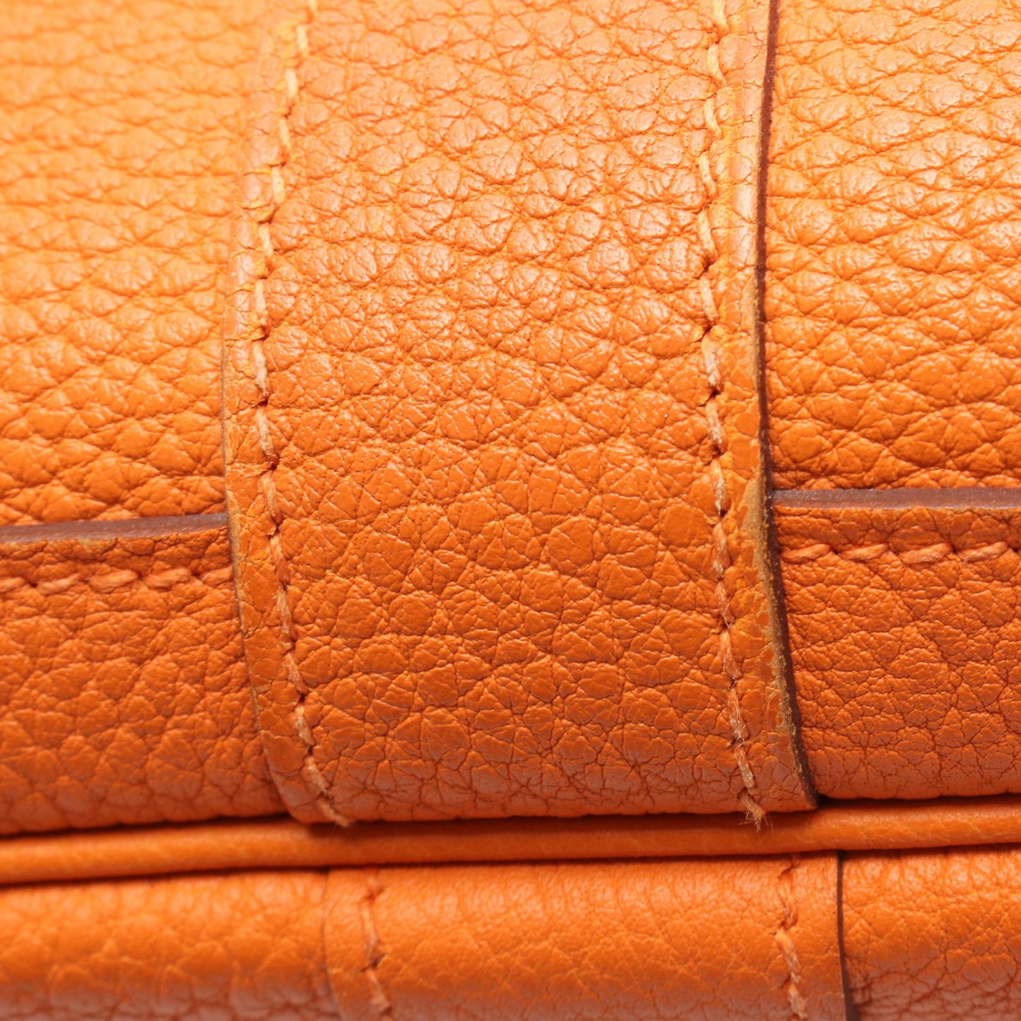 ガーデンパーティTPM フー ハンドバッグ トートバッグ ネゴンダ オレンジ シルバー金具 □O刻印 エルメス バッグ HERMES