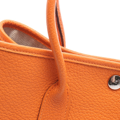 ガーデンパーティTPM フー ハンドバッグ トートバッグ ネゴンダ オレンジ シルバー金具 □O刻印 エルメス バッグ HERMES