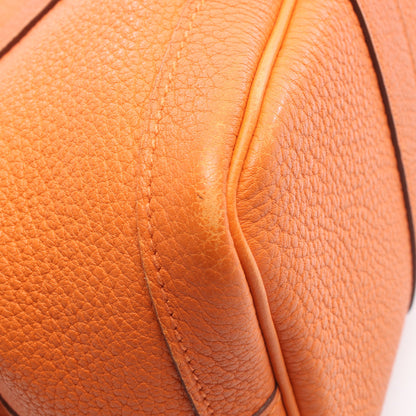 ガーデンパーティTPM フー ハンドバッグ トートバッグ ネゴンダ オレンジ シルバー金具 □O刻印 エルメス バッグ HERMES