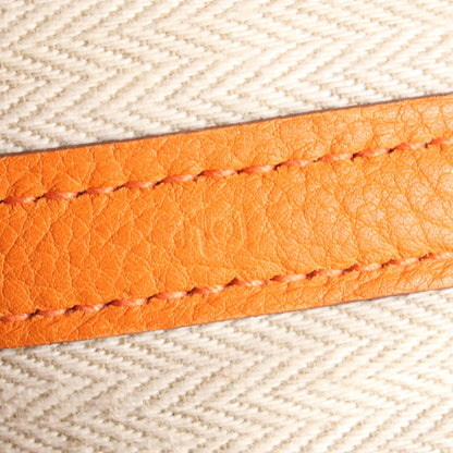 ガーデンパーティTPM フー ハンドバッグ トートバッグ ネゴンダ オレンジ シルバー金具 □O刻印 エルメス バッグ HERMES