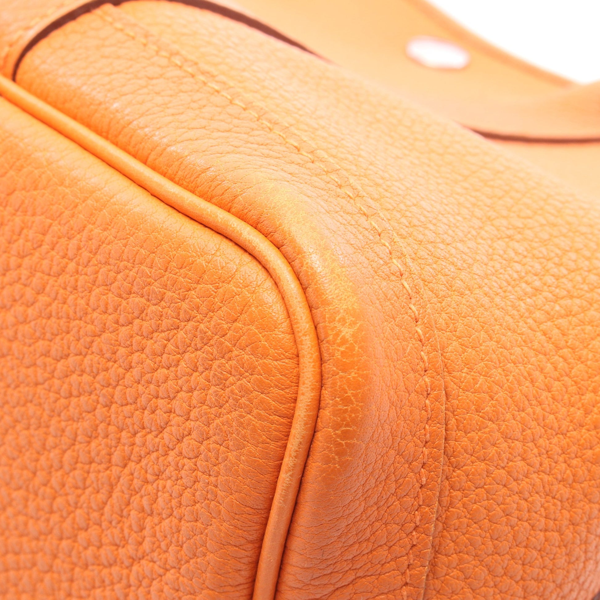 ガーデンパーティTPM フー ハンドバッグ トートバッグ ネゴンダ オレンジ シルバー金具 □O刻印 エルメス バッグ HERMES