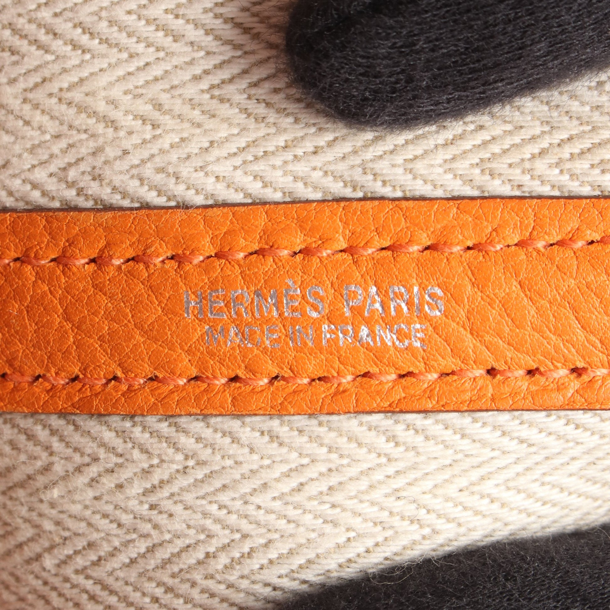 ガーデンパーティTPM フー ハンドバッグ トートバッグ ネゴンダ オレンジ シルバー金具 □O刻印 エルメス バッグ HERMES