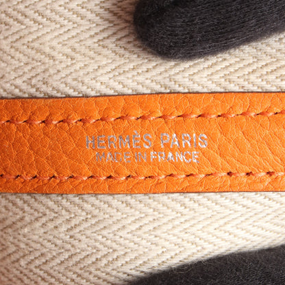 ガーデンパーティTPM フー ハンドバッグ トートバッグ ネゴンダ オレンジ シルバー金具 □O刻印 エルメス バッグ HERMES