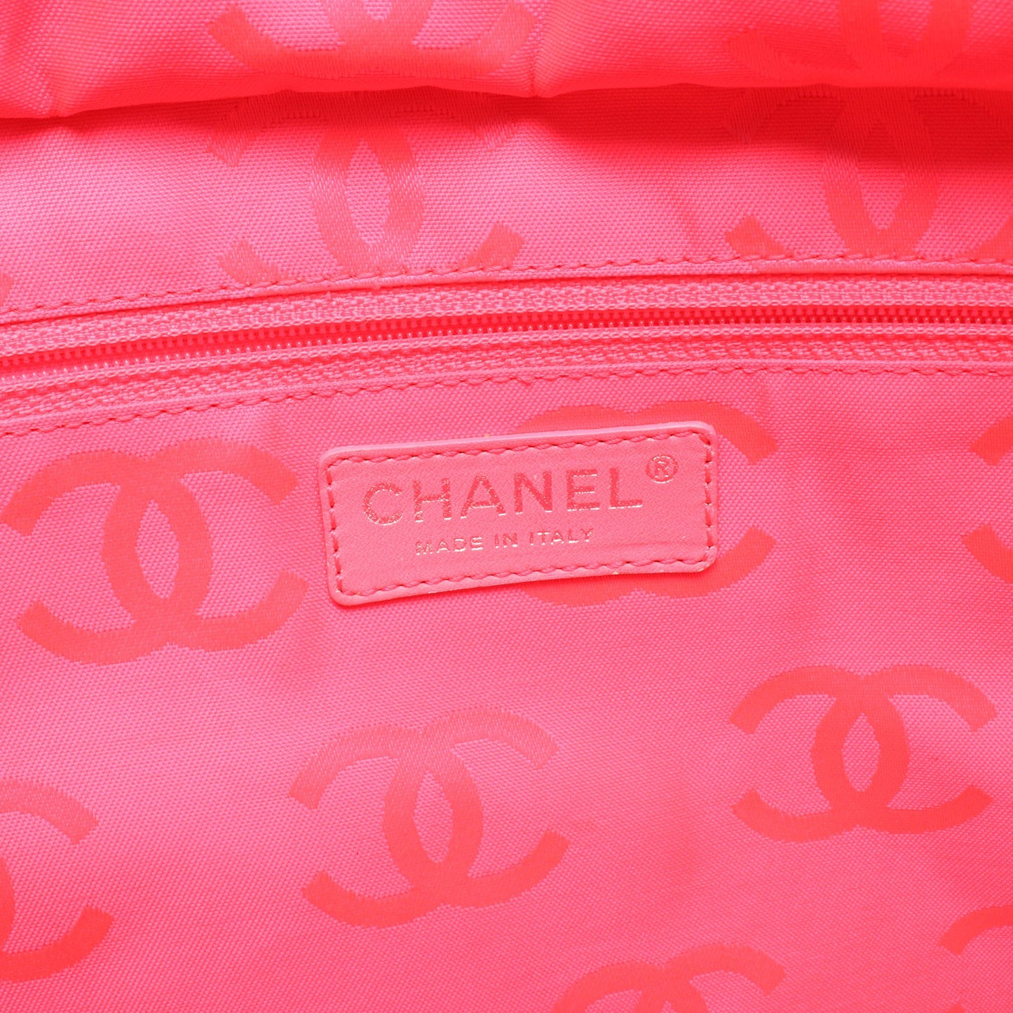 カンボンライン ラージ ショルダーバッグ トートバッグ レザー ブラック ホワイト シルバー金具 シャネル バッグ CHANEL